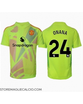Manchester United Andre Onana #24 Portiere Maglia Gara Trasferta Repliche 2024-25